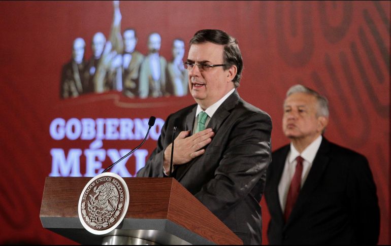 Ebrard también dice que Pompeo se comunicó con él para externar su consternación y solidaridad con México. NTX / A. Guzmán
