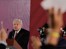 López Obrador menciona que ya se trabaja en el proyecto de Presupuesto para 2020, donde mantendrán el compromiso de no aumentar impuestos ni deuda pública. NTX / A. Guzmán