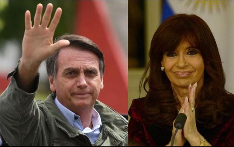 Jair Bolsonaro ha advertido contra el regreso al poder de Cristina Fernández de Kirchner. GETTY IMAGES