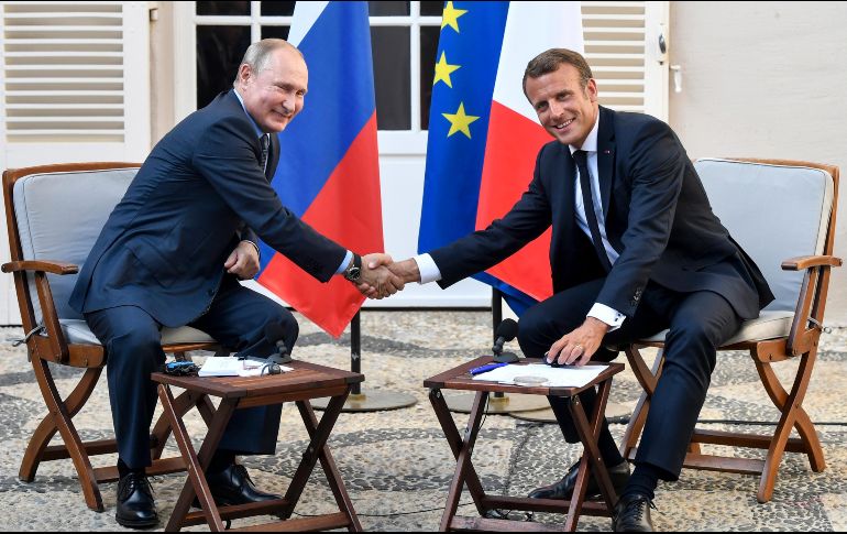 La reunión entre Macron y Putin podría realizarse “en las próximas semanas”. AP / G. Julien