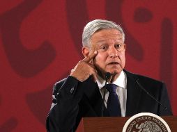 En su rueda de prensa matutina este lunes, López Obrador dijo que el caso Ahumada compete a la Fiscalía General de la República. EFE/M. Guzmán