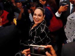 Mónica Fernández descartó que esa elección divida al partido. SUN/B. Fregoso