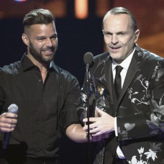 Ricky Martin y Miguel Bosé