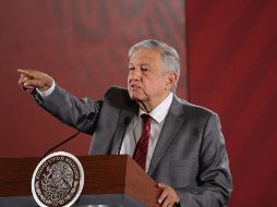 López Obrador señaló que el objetivo es no buscar el poder por el poder, ni la ambición por el dinero, sino el servir al pueblo. NTX / G. Granados