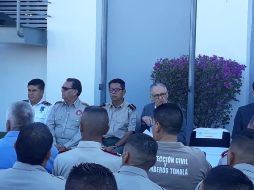 Víctor Hugo Roldán Guerrero, director de la Unidad Estatal de Protección Civil y Bomberos Jalisco, fue uno de los asistentes. TWITTER / @PCJalisco