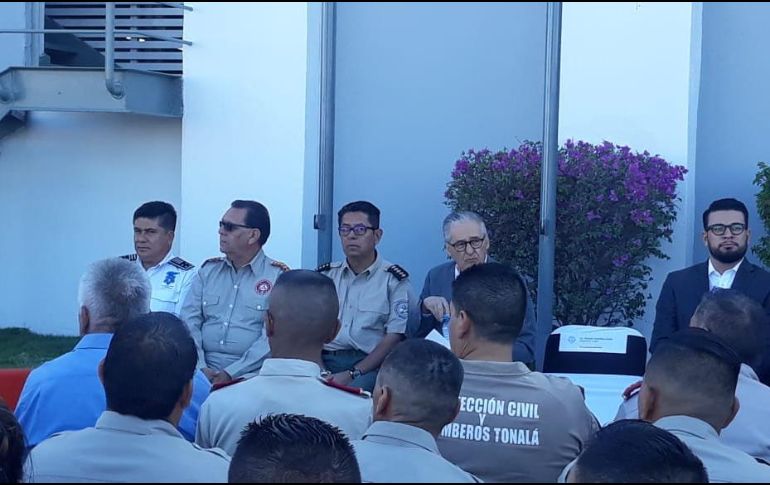 Víctor Hugo Roldán Guerrero, director de la Unidad Estatal de Protección Civil y Bomberos Jalisco, fue uno de los asistentes. TWITTER / @PCJalisco