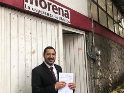 Batres acudió hoy presentar el recurso ante la Comisión Nacional de Honestidad y Justicia de Morena. TWIITER@martibatres