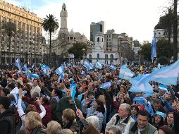La marcha se replicó en las principales ciudades del país como La Plata, Bahía Blanca, San Luis, Jujuy y Neuquén. EFE/E. García