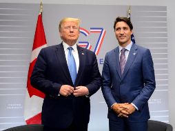 Donald Trump y Justin Trudeau mantiene la reunión bilateral al margen de la cumbre del Grupo de los Siete (G7), en Francia.   AP /  S. Kilpatrick
