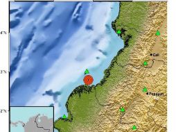 El epicentro del sismo fue localizado al noroeste del municipio de Guapi. TWITTER / @sgcol