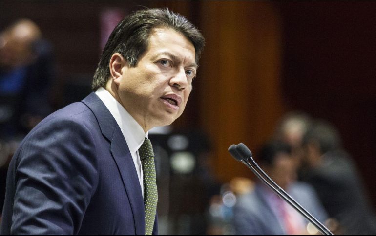 Mario Delgado, presidente de la Junta de Coordinación Política, en la Cámara de Diputados. NOTIMEX/Archivo