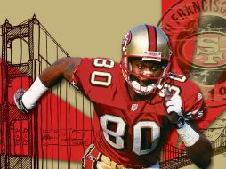 A la escuadra de San Francisco no le faltan nombres destacados como el Jerry Rice (en foto) y Joe Montana. EL INFORMADOR / A. Muñoz