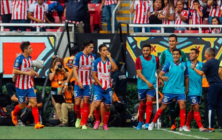 Villalpando marcó el único gol de Chivas en el partido del domingo ante Necaxa. EL INFORMADOR / ARCHIVO