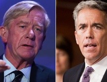 Bill Weld (izq.) y Joe Walsh se enfrentarán a Trump de cara a las elecciones de 2020. GETTY IMAGES