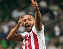 Youssef El-Arabi fue la figura del Olympiakos de Grecia. AP