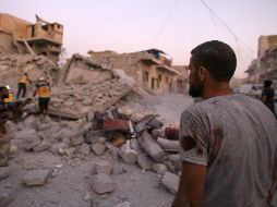 Desde fines de abril, los bombardeos de la aviación siria y rusa han causado la muerte de unos 900 civiles en Idleb. AFP/A. Ketaz