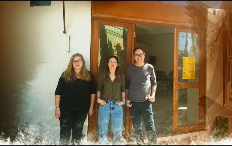 Inés Gutiérrez Quintana, coordinación; Gabriela Castañeda, directora de proyectos, y Adolfo Peña, fundador. EL INFORMADOR / J. Pérez