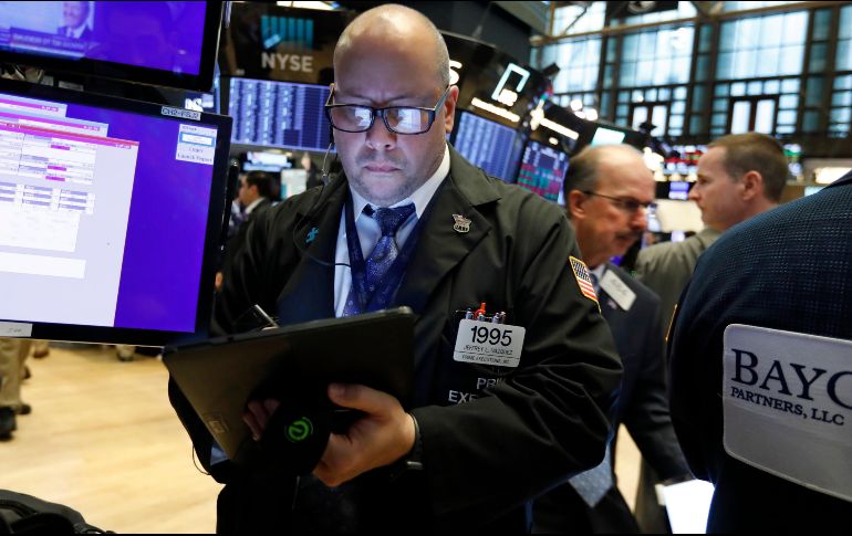 El índice industrial Dow Jones ganó 1.25 por ciento para ubicarse en 26 mil 362.25 puntos. AP/R. Drew