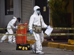Expertos forenses continúan las investigaciones en “El Caballo Blanco”. EFE/A. Hernández