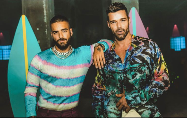 Maluma y Ricky Martin. Ambos cantantes han funcionado de maravilla en esta canción. ESPECIAL/Sony Music