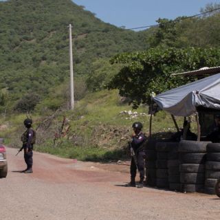 Captan con dron momentos posteriores a enfrentamiento en Tepalcatepec
