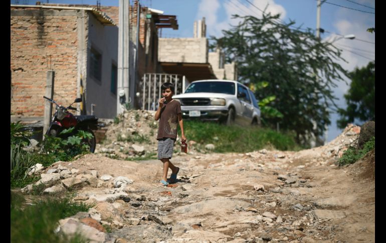 El estado de las calles en Nueva Israel es uno de los aspectos que los colonos urgen a resolver. EL INFORMADOR / F. Atilano