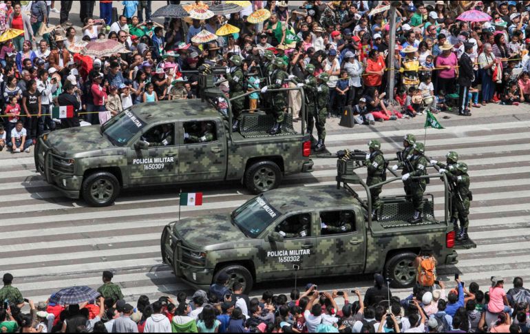 La Guardia Nacional participará también con agrupamientos montado y motorizado en el tradicional recorrido. SUN/ARCHIVO