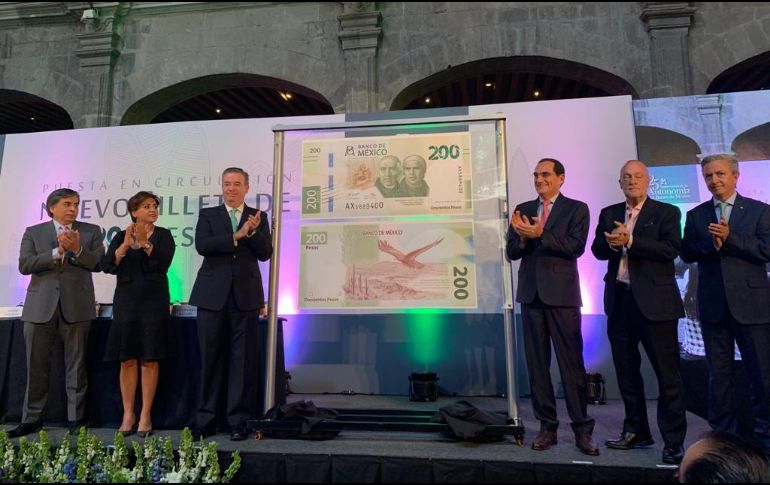Este lunes, se presentó una nueva edición del billete de 200 pesos. TWITTER/@Banxico