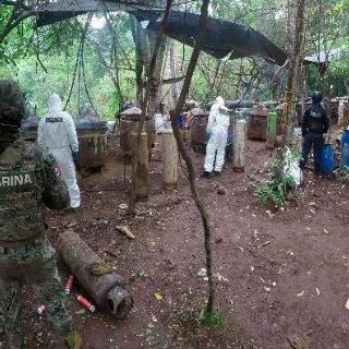 La Marina asegura cuatro laboratorios clandestinos en Culiacán