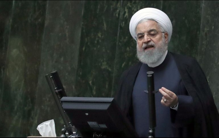 El presidente iraní, Hasan Rohaní, afirma que para emtablar negociaciones deben levantarse las sanciones por parte de Estados Unidos. EFE