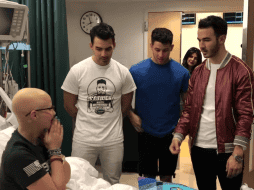 Luego de que Jordan compartiera en redes sociales su situación, los Jonas Brothers se dieron el tiempo de conocer a la chica de 16 años. ESPECIAL / Milton S. Hershey Medical Center