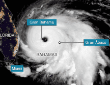 El ojo del huracán Dorian afectó de lleno a la isla de Gran Bahama. ESPECIAL