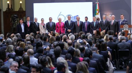 Integrantes del Consejo de la Comunicación llevan a cabo el cambio de presidencia: Federico López deja el cargo  y lo sustituye José Carlos Azcárraga. NTX/G. Granados