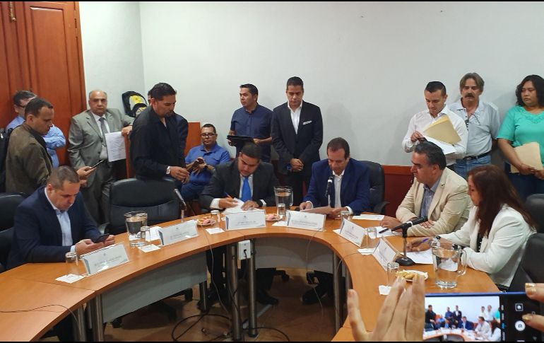 Imagen de la sesión de la Comisión de Administración en el Congreso de Jalisco este martes. EL INFORMADOR / R. Rivas