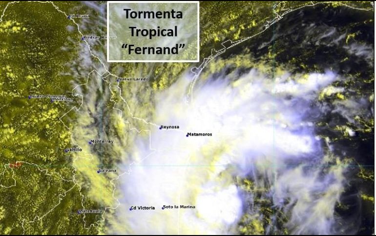 Imagen de los desprendimientos nubosos de 