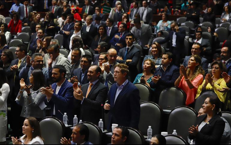 Aspectos de la sesión de hoy en la Cámara de Diputados. SUN/B. Fregoso