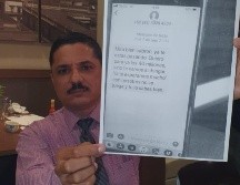 El abogado presentó como prueba un mensaje de texto que llegó al teléfono particular del empresario Francisco Cornejo. EL INFORMADOR / J. Velazco
