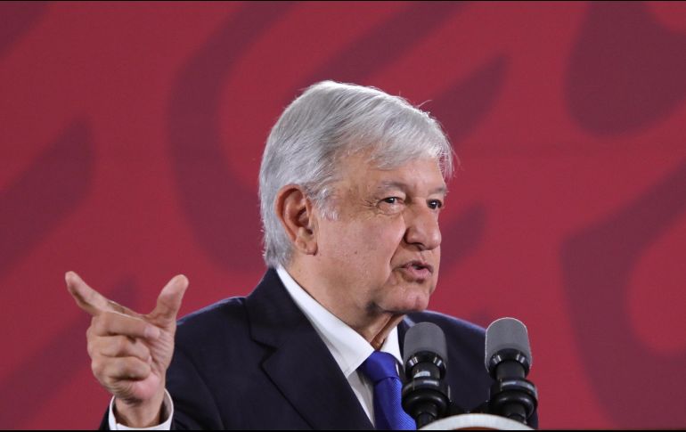 López Obrador dijo hoy que no puede haber un juicio sumario al empresario. EFE/S. Gutiérrez