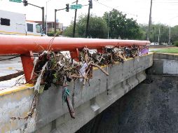 Aspectos de los daños que dejó el paso de la tormenta 