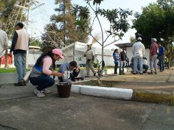 Fueron 80 los vecinos que se vieron junto con alrededor de cien trabajadores del ayuntamiento tapatío para rehabilitar las áreas. TWITTER / @GuadalajaraGob