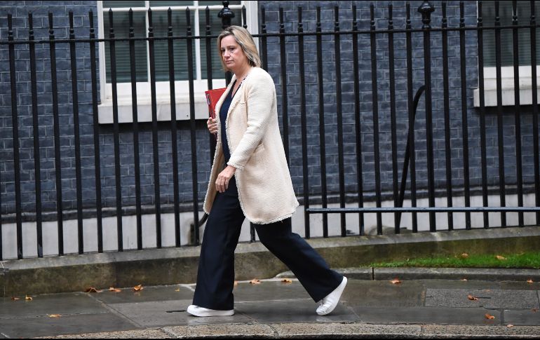 La renuncia de Amber Rudd representa un nuevo revés para Boris Johnson. EFE/N. Hall