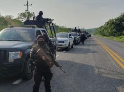 Al parecer, los sospechosos pretendían enfrentarse con integrantes de otro grupo delictivo por el control de la zona. TWITTER/@l4nd3t4