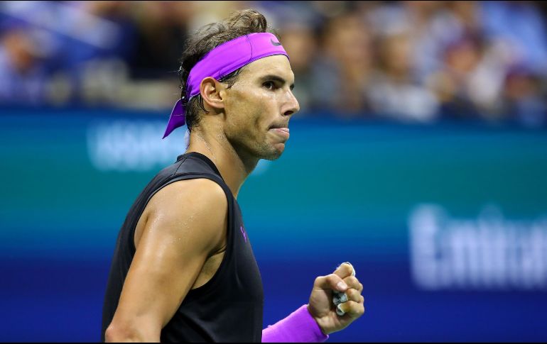 Rafael Nadal se mide hoy a Daniil Medvedev en la Final del Abierto de Estados Unidos. AFP/C. Brunskill