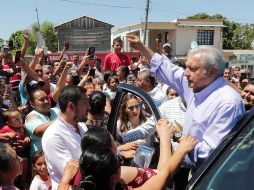 El Mandatario participó en un diálogo con la comunidad del hospital rural de Soto la Marina. EFE/Presidencia de México