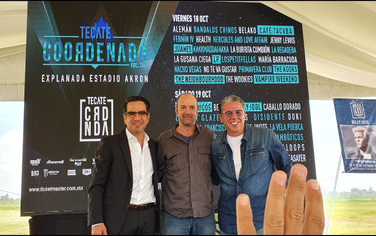 Fernando Favela, Jordi Puig y Carlos de la Torre, compartieron más detalles acerca de esta fiesta sonora. EL INFORMADOR / E. Esparza