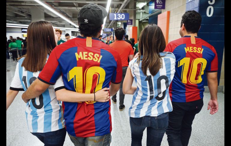 Pese a la suspensión de Lionel Messi, Argentina se dio un festín. AFP