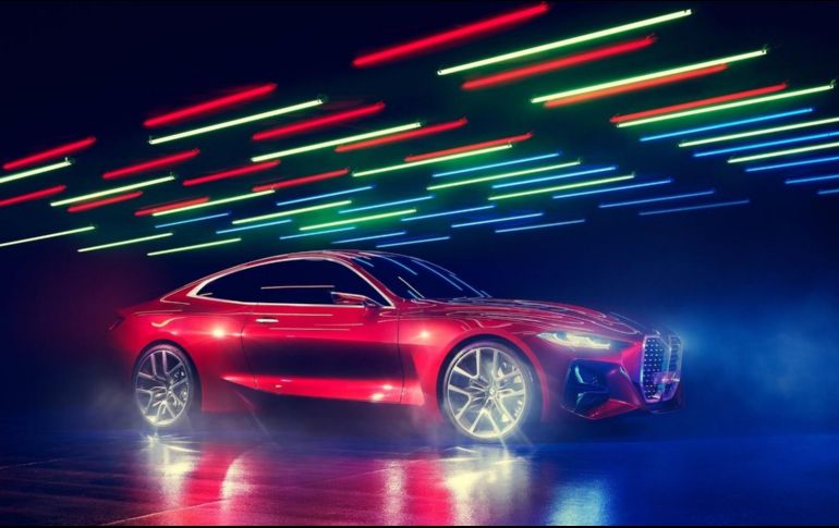 El BMW Concept 4 fue revelado en el Auto Show de Frankfurt, un vehículo de ensayo que podría vislumbrar la imagen del Serie 4 del futuro cercano. ESPECIAL