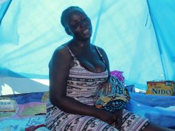 Kumba tuvo a su bebé en la ciudad de Tapachula la semana pasada. EFE/ARCHIVO