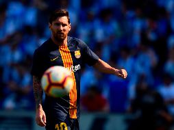 ''Mi idea es seguir acá el tiempo que me vea capacitado para rendir y que el físico me lo permita'', declaró el capitán azulgrana. AFP / ARCHIVO