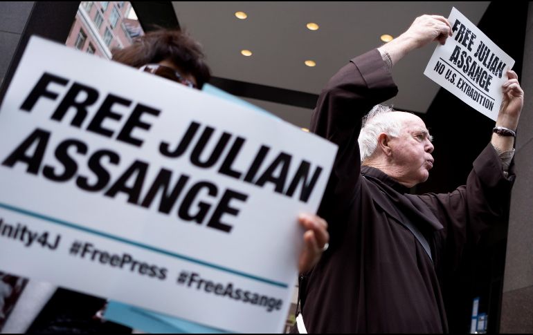 Assange se enfrentará el 25 de febrero próximo a una audiencia de extradición a Estados Unidos. EFE/ARCHIVO